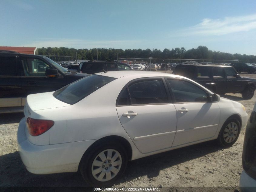 2004 Toyota Corolla Le VIN: 2T1BR32E64C289700 Lot: 39480845