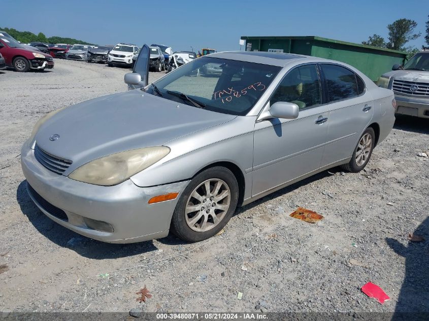 2003 Lexus Es 300 VIN: JTHBF30G930108593 Lot: 39480871