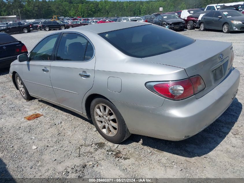 2003 Lexus Es 300 VIN: JTHBF30G930108593 Lot: 39480871