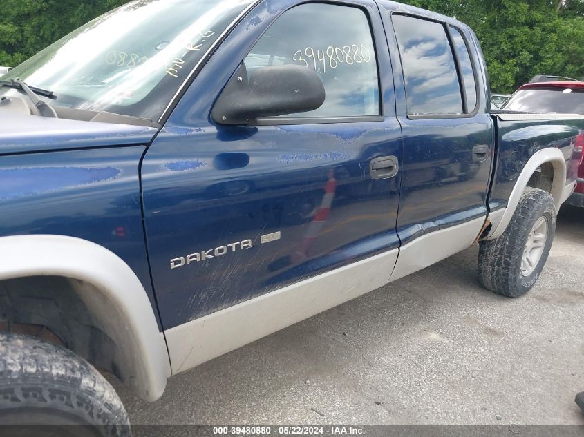 2001 Dodge Dakota Slt/Sport VIN: 1B7HG2AZ21S274555 Lot: 39480880