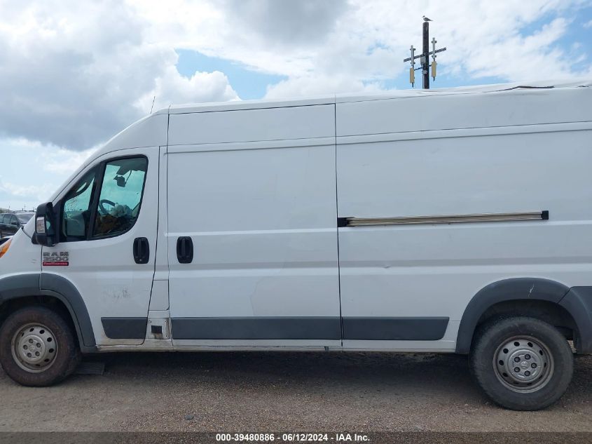 2018 Ram Promaster 3500 Cargo Van High Roof 159 Wb Ext VIN: 3C6URVJG2JE153592 Lot: 39480886