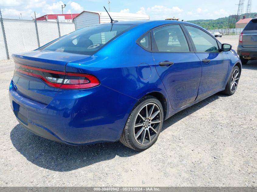 2013 Dodge Dart Se VIN: 1C3CDFAA5DD332370 Lot: 39480942