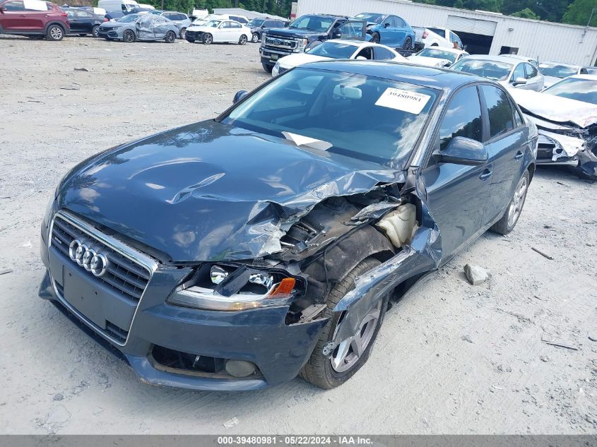 2009 Audi A4 2.0T Premium VIN: WAULF78K29N046713 Lot: 39480981