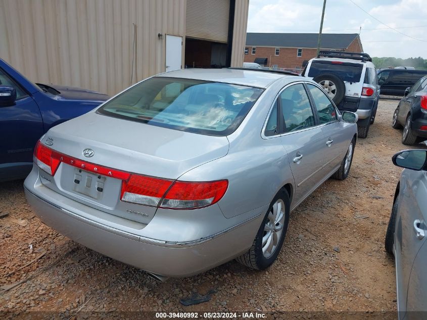 2006 Hyundai Azera Limited/Se VIN: KMHFC46F46A087937 Lot: 39480992