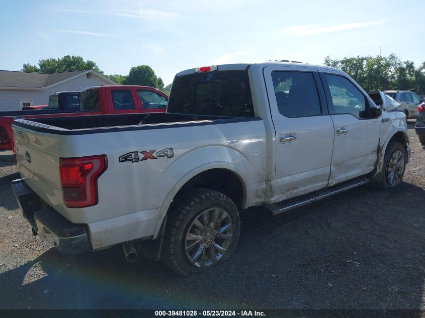 2015 Ford F-150 Lariat VIN: 1FTEW1EGXFKE94719 Lot: 39481028