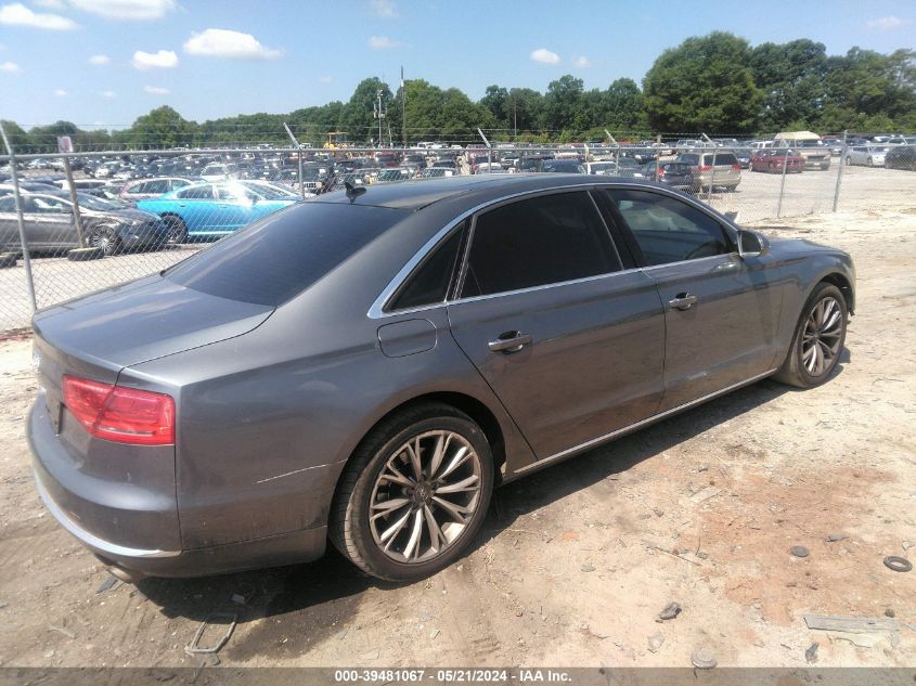 2014 Audi A8 L 3.0T VIN: WAURGAFD7EN012138 Lot: 39481067