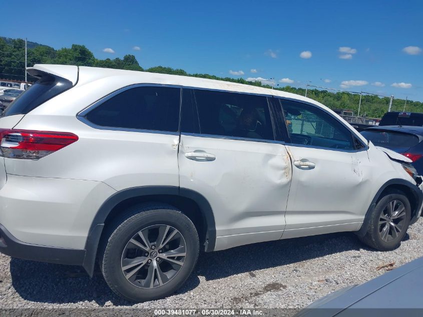 2018 Toyota Highlander Le VIN: 5TDZARFH8JS039732 Lot: 39481077