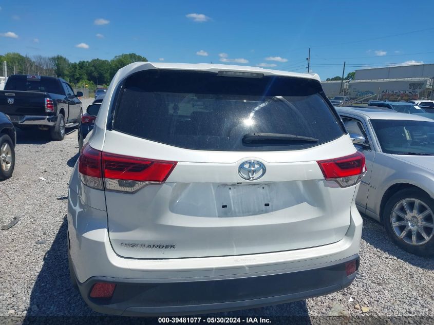 2018 Toyota Highlander Le VIN: 5TDZARFH8JS039732 Lot: 39481077