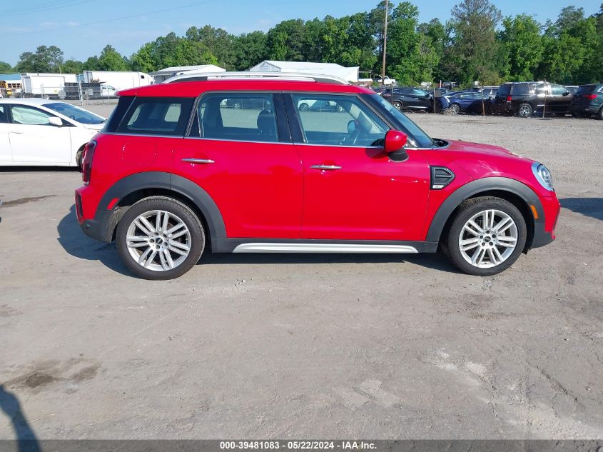 2022 Mini Cooper Countryman VIN: WMZ23BR01N3N70318 Lot: 39481083