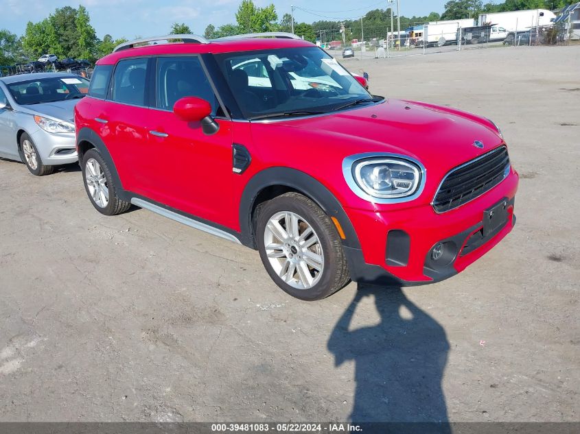 2022 Mini Cooper Countryman VIN: WMZ23BR01N3N70318 Lot: 39481083