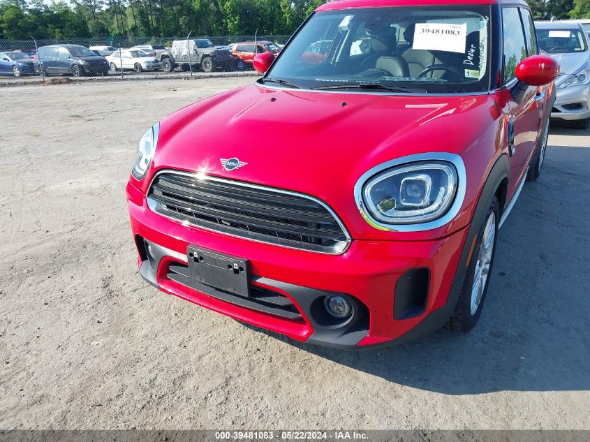 2022 Mini Cooper Countryman VIN: WMZ23BR01N3N70318 Lot: 39481083