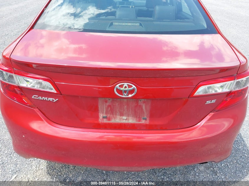 2012 Toyota Camry Se VIN: 4T1BF1FK1CU606079 Lot: 39481115