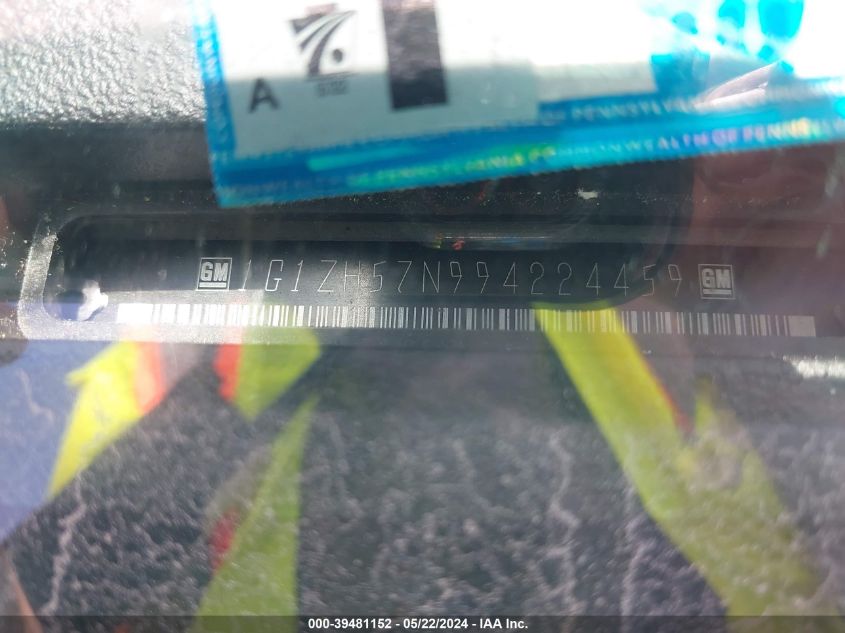 2009 Chevrolet Malibu Lt VIN: 1G1ZH57N994224459 Lot: 39481152