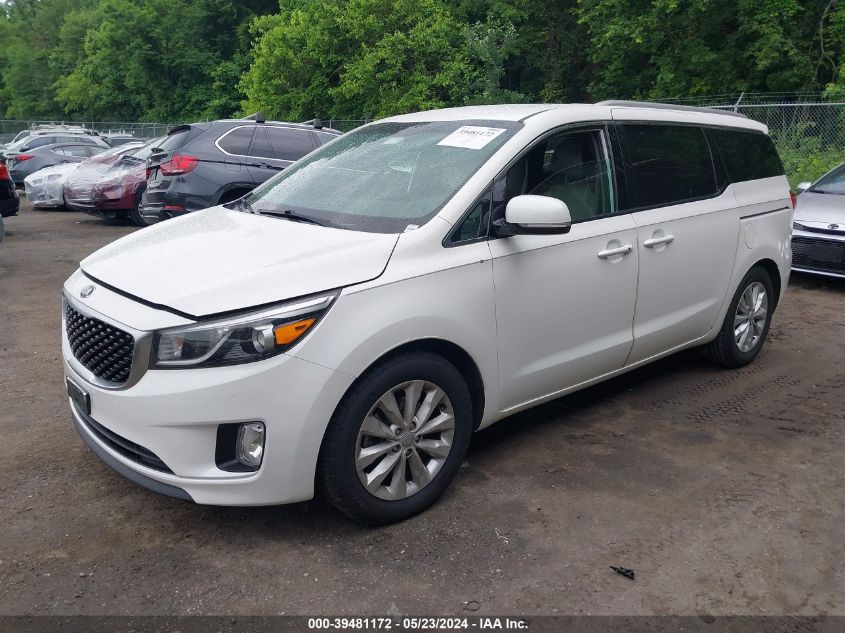 2016 Kia Sedona Ex VIN: KNDMC5C17G6143948 Lot: 39481172