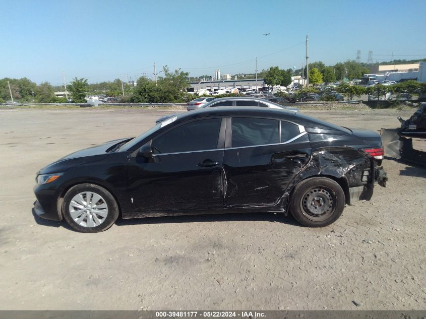 2020 Nissan Sentra S Xtronic Cvt VIN: 3N1AB8BV5LY223749 Lot: 39481177