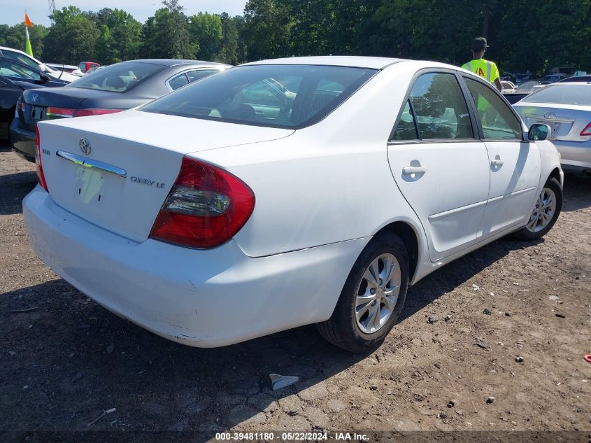 2004 Toyota Camry Le VIN: 4T1BE32K04U285481 Lot: 39481180