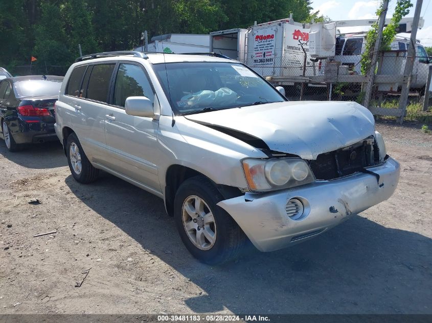 2003 Toyota Highlander V6 VIN: JTEGF21A430115863 Lot: 39481183