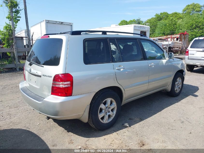 2003 Toyota Highlander V6 VIN: JTEGF21A430115863 Lot: 39481183