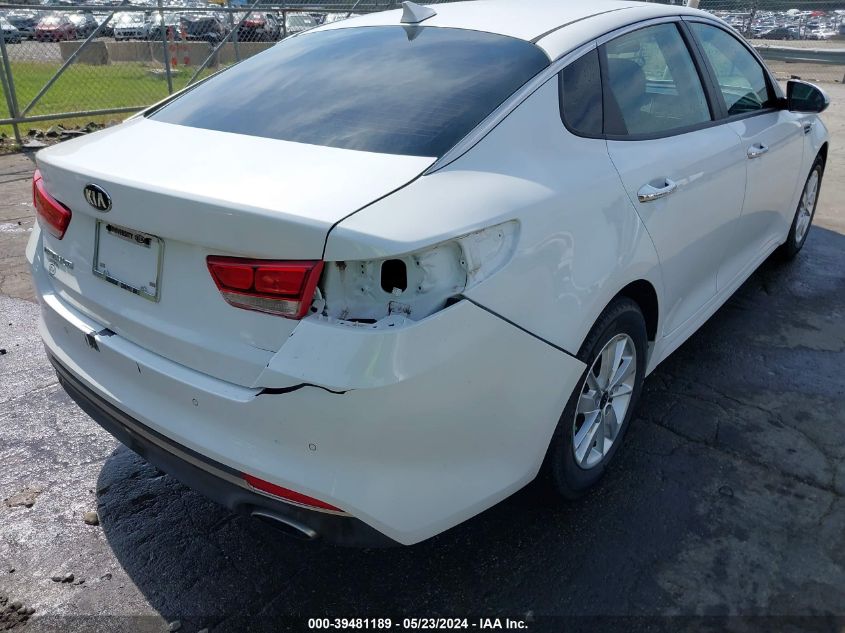 2018 Kia Optima Lx VIN: 5XXGT4L30JG192815 Lot: 39481189