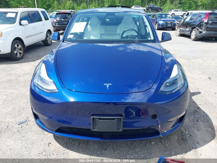 2023 Tesla Model Y Awd/Long Range Dual Motor All-Wheel Drive VIN: 7SAYGDEE8PA178258 Lot: 39481192