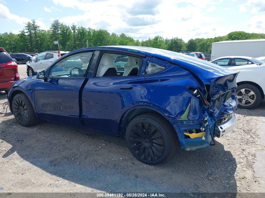 2023 Tesla Model Y Awd/Long Range Dual Motor All-Wheel Drive VIN: 7SAYGDEE8PA178258 Lot: 39481192