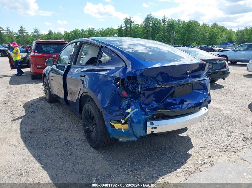 2023 Tesla Model Y Awd/Long Range Dual Motor All-Wheel Drive VIN: 7SAYGDEE8PA178258 Lot: 39481192