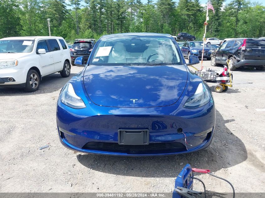 2023 Tesla Model Y Awd/Long Range Dual Motor All-Wheel Drive VIN: 7SAYGDEE8PA178258 Lot: 39481192