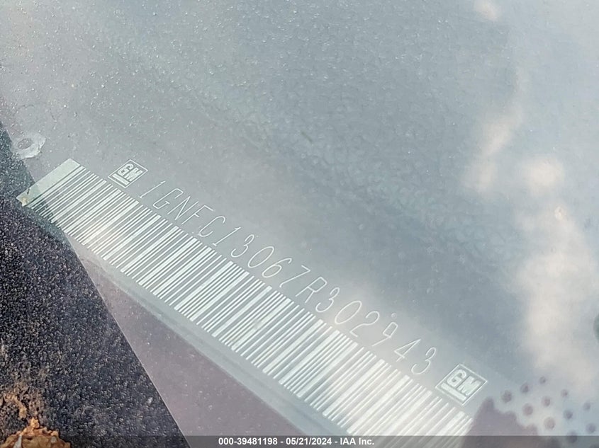 2007 Chevrolet Tahoe Lt VIN: 1GNFC13067R302943 Lot: 39481198