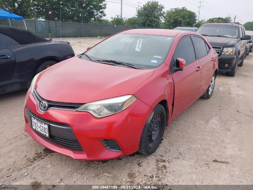 2015 Toyota Corolla Le VIN: 5YFBURHEXFP235926 Lot: 39481199