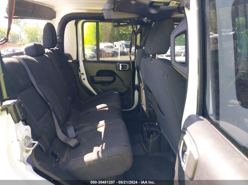 2021 Jeep Gladiator Willys 4X4 VIN: 1C6HJTAG6ML580606 Lot: 39481207