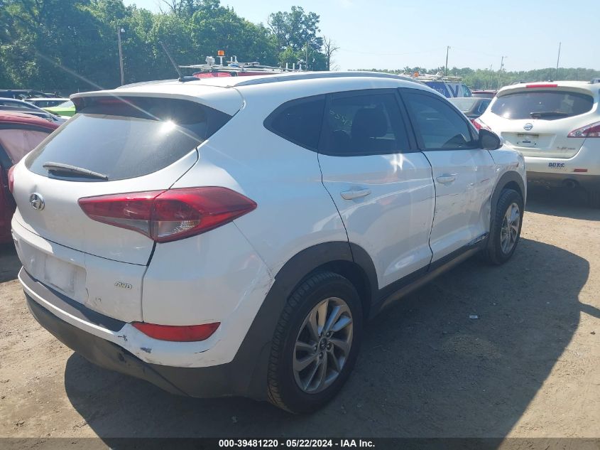 2016 Hyundai Tucson Se VIN: KM8J3CA44GU183030 Lot: 39481220