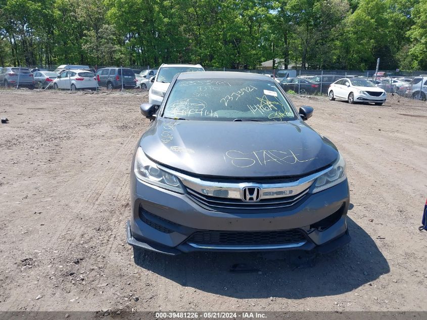 2016 Honda Accord Lx VIN: 1HGCR2F39GA084079 Lot: 39481226