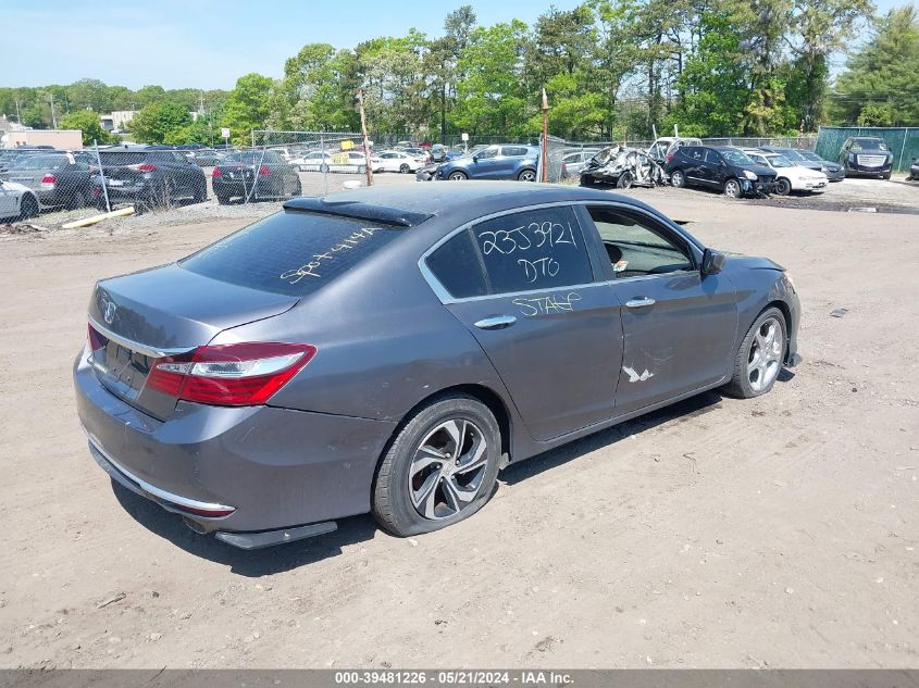 2016 Honda Accord Lx VIN: 1HGCR2F39GA084079 Lot: 39481226