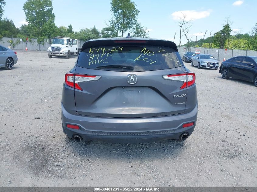 2019 Acura Rdx Advance Package VIN: 5J8TC2H79KL007307 Lot: 39481231