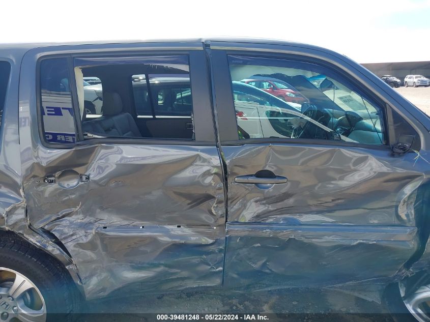 2012 Honda Pilot Ex-L VIN: 5FNYF3H57CB025857 Lot: 39481248