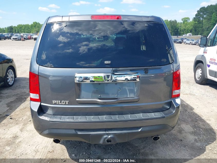 2012 Honda Pilot Ex-L VIN: 5FNYF3H57CB025857 Lot: 39481248