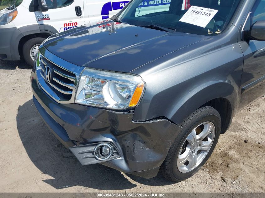 2012 Honda Pilot Ex-L VIN: 5FNYF3H57CB025857 Lot: 39481248