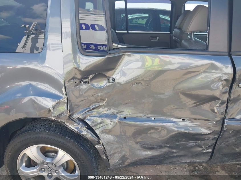 2012 Honda Pilot Ex-L VIN: 5FNYF3H57CB025857 Lot: 39481248