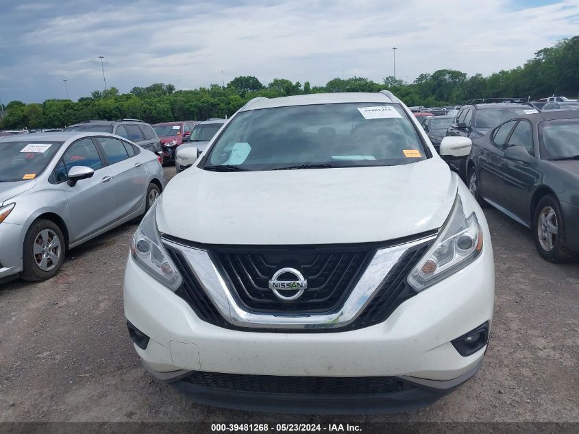 2015 Nissan Murano Sl VIN: 5N1AZ2MG7FN235774 Lot: 39481268