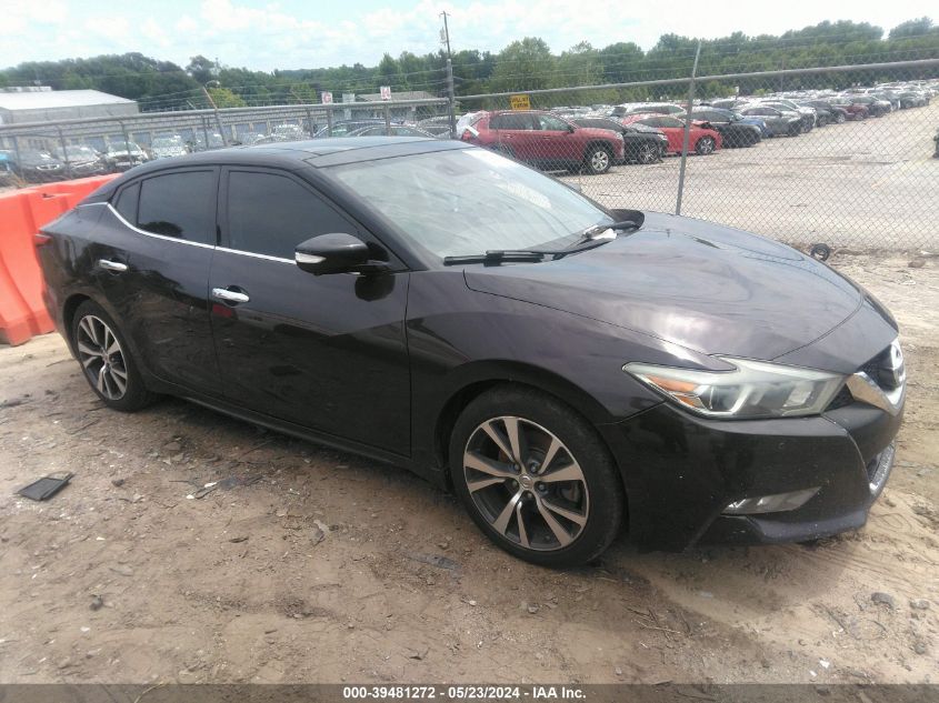 2016 Nissan Maxima 3.5 Platinum/3.5 S/3.5 Sl/3.5 Sr/3.5 Sv VIN: 1N4AA6AP8GC401231 Lot: 39481272