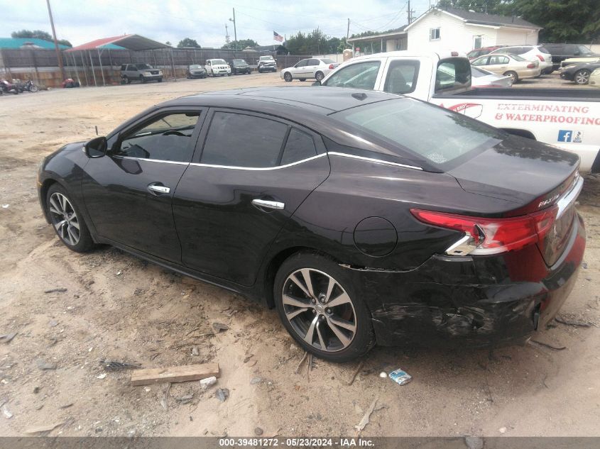 2016 Nissan Maxima 3.5 Platinum/3.5 S/3.5 Sl/3.5 Sr/3.5 Sv VIN: 1N4AA6AP8GC401231 Lot: 39481272