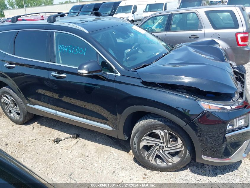 2021 Hyundai Santa Fe Sel VIN: 5NMS6DAJ2MH315183 Lot: 39481301