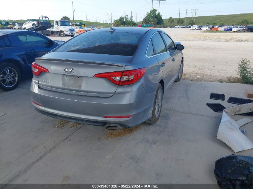 2016 Hyundai Sonata Se VIN: 5NPE24AF2GH363861 Lot: 39481326