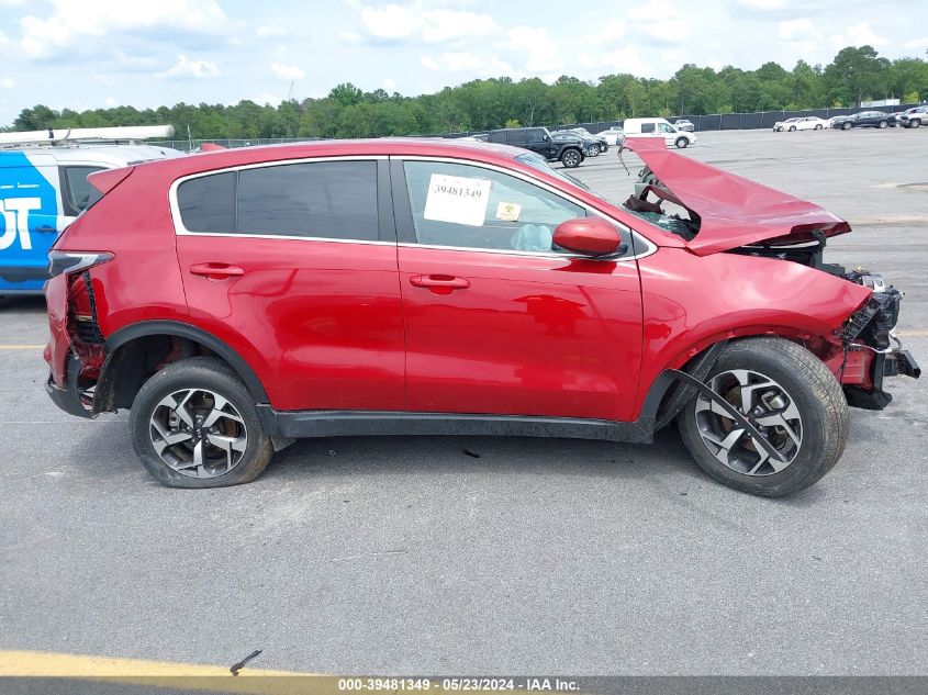 2022 Kia Sportage Lx VIN: KNDPM3AC8N7007483 Lot: 39481349