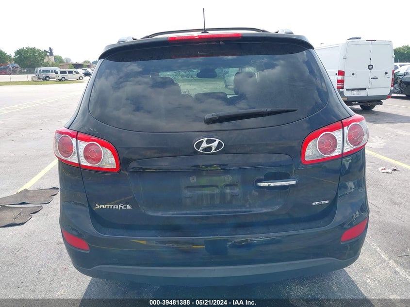 2012 Hyundai Santa Fe Limited VIN: 5XYZK3AB8CG117326 Lot: 39481388