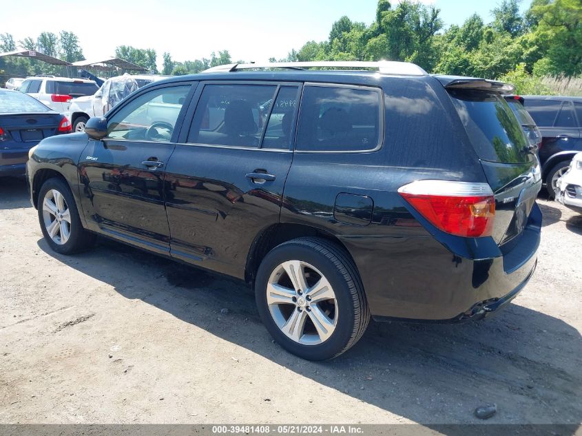 2008 Toyota Highlander Sport VIN: JTEES43A482049029 Lot: 39481408