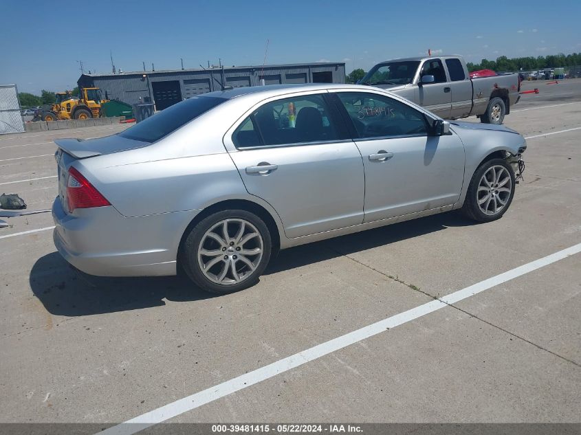 2012 Ford Fusion Sel VIN: 3FAHP0JA5CR279896 Lot: 39481415