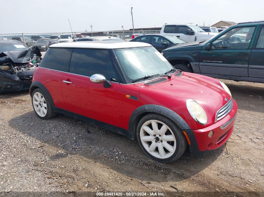 2005 Mini Cooper VIN: WMWRC335X5TK61615 Lot: 39481420