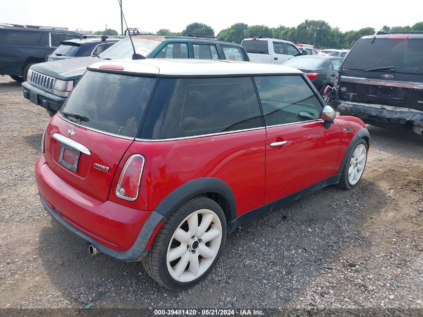 2005 Mini Cooper VIN: WMWRC335X5TK61615 Lot: 39481420