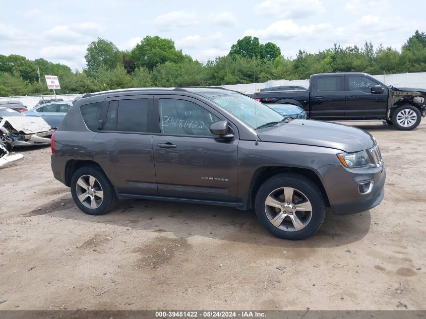 2017 Jeep Compass High Altitude 4X4 VIN: 1C4NJDEB3HD178154 Lot: 39481422